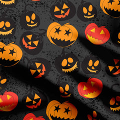 Eerie pumpkins Print Fabric