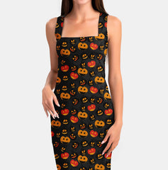 Eerie pumpkins Print Fabric