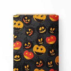 Eerie pumpkins Print Fabric