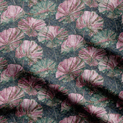 leaf with texture allover pattern Print Fabric