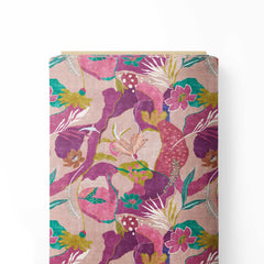 floral abstract design Print Fabric