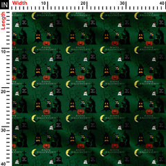 Halloween pattern Print Fabric