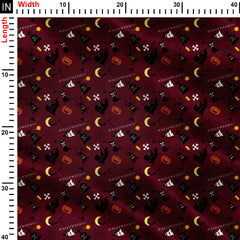 Halloween pattern Random Print Fabric