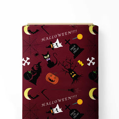 Halloween pattern Random Print Fabric