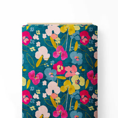 colorful flower allover Print Fabric