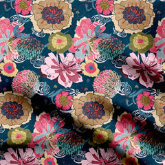 mix flowers Print Fabric