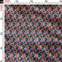 mix flowers Print Fabric