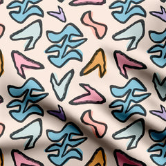 shapes pattern Print Fabric