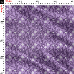 purple toon design Print Fabric