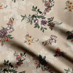 vintage effect pattern Print Fabric