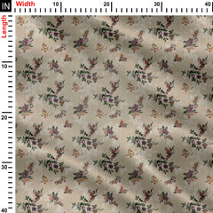 vintage effect pattern Print Fabric