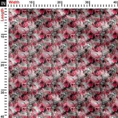 abstract large floral Print Fabric