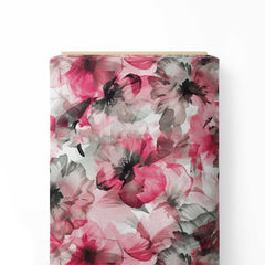 abstract large floral Print Fabric