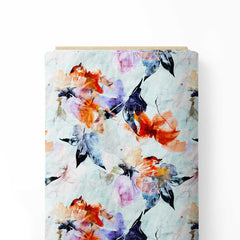 water colour effect floral pattern Print Fabric