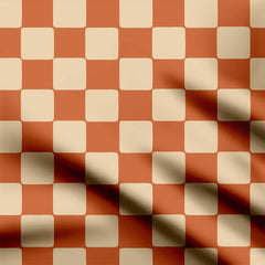 Retro Checks Print Fabric