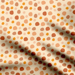 Hand Drawn Dots or Circle Print Fabric