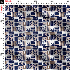 shapes pattern Print Fabric