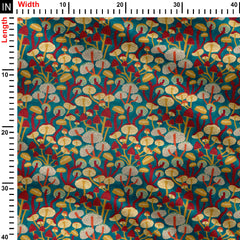 Fungi forest Print Fabric