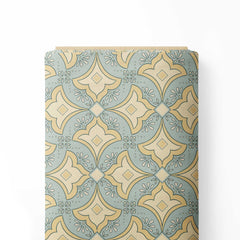 Timeless Moroccan Tile Backsplash Quietude Print Fabric