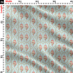 baby flowers in borders Print Fabric