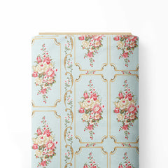 baby flowers in borders Print Fabric