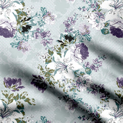 light ground with light flowers Print Fabric