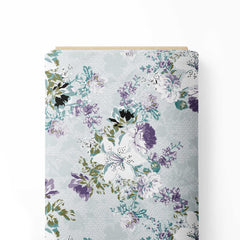 light ground with light flowers Print Fabric