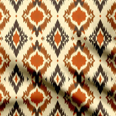 Ikat Ogee Print Fabric