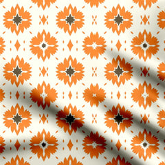 Ikat Floral Print Fabric