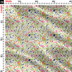 wild meadow 001 Print Fabric