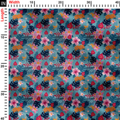 Tropical floral Print Fabric