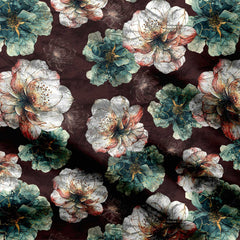 single flower allover Print Fabric