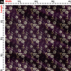 dusty flower allover Print Fabric