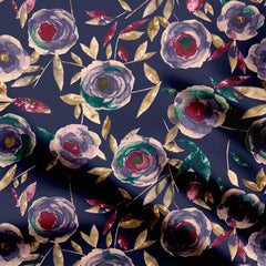 paper texture rose allover Print Fabric