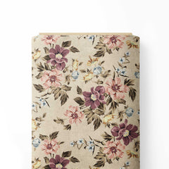 dusty toon flowers Print Fabric