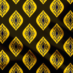 Diamond Ogee Ikat Print Fabric