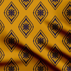 Ogee Diamond Ikat Print Fabric