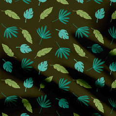 Olive Greenery Print Fabric