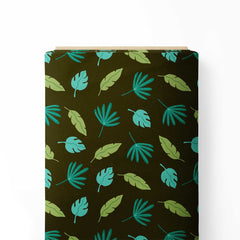 Olive Greenery Print Fabric