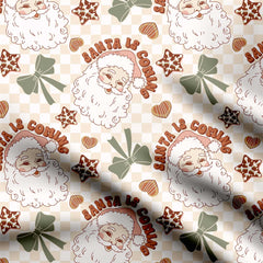 Cute Christmas Print Fabric