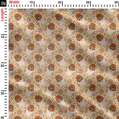 Hippie Christmas Print Fabric