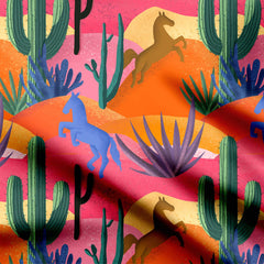 Western Americana Print Fabric