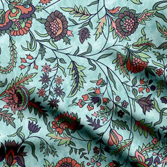 kalamkari style allover Print Fabric