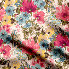 flowery allover Print Fabric