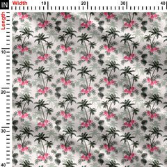 palm tree pattern Print Fabric