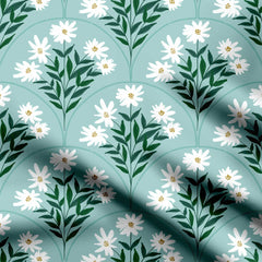 Floral half symmetrical Print Fabric