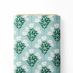 Floral half symmetrical Print Fabric