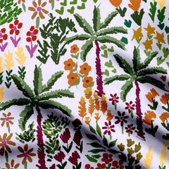 Tropical word Print Fabric