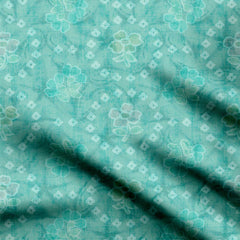 bandhani with flower design with texture Print Fabric