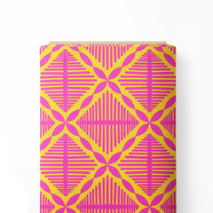 vibrant boho square Print Fabric